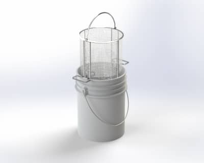 5 Gallon Dip-And-Drain Basket - AnySizeBasket