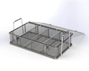 Three M Tool Wire Basket with Dividers