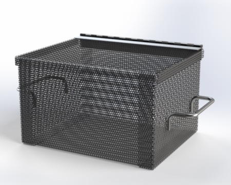 Rigid Steel Container with Perforated Metal