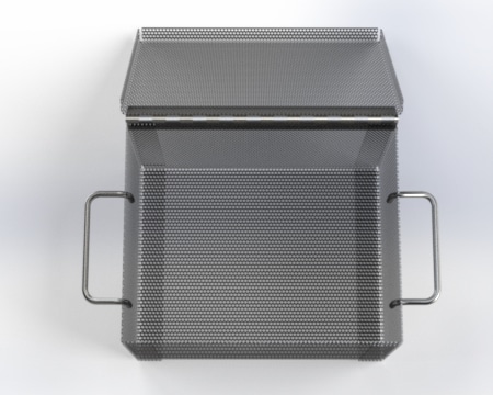Wholesale large metal boxes with hinged lids for Robust and Clean  Sanitation 