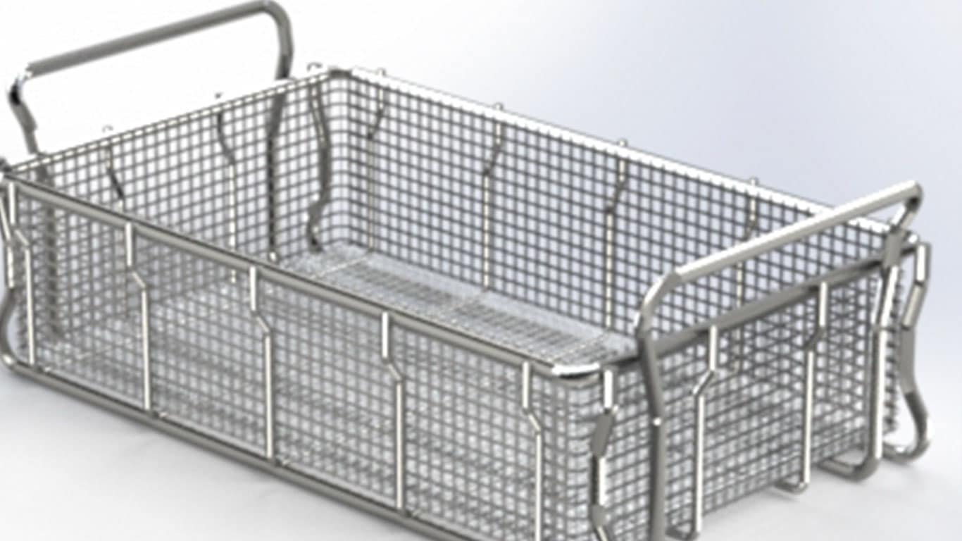 Wire basket for material handling