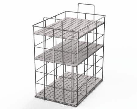 Wire Mesh Basket for Ultrasonic Cleaning Application