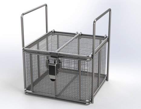 Rectangular Stainless Steel Mesh Basket for Manufacturing