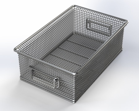 Three M Tool Heavy Duty Wire Mesh Stainless Steel Basket