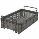 Expanded Metal Tote Basket for Stacking