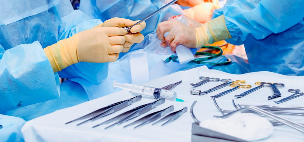 Surgical parts in an operating room