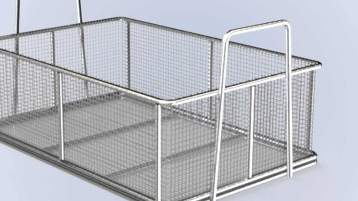 Sample of a transport wire basket